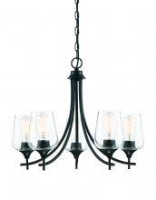 Savoy House 1-4032-5-BK - Octave 5-Light Chandelier in Black