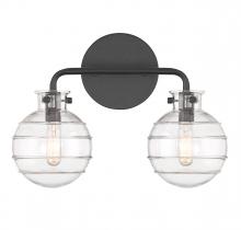 Savoy House 8-4300-2-BK - Mason 2-Light Bathroom Vanity Light in Matte Black