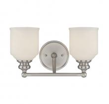 Savoy House 8-6836-2-SN - Melrose 2-Light Bathroom Vanity Light in Satin Nickel