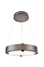 Kalco 300050BZ - Halo 19 Inch LED Ring Pendant