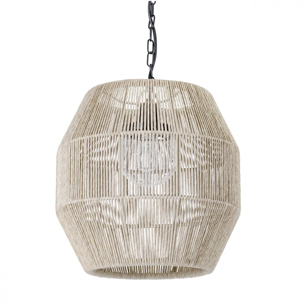 Tanner Outdoor Pendant Globe Natural