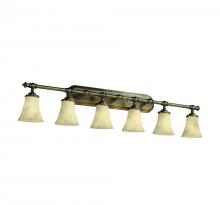 Justice Design Group CLD-8526-20-ABRS - Tradition 6-Light Bath Bar