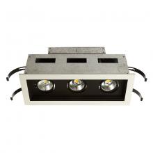  MT-3LD311R-F927-BK - Mini Multiple LED Three Light Remodel Housing with Trim and Light Engine