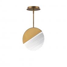  PD-25410-35-AB - Crescent Mini Pendant Light