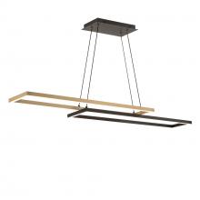 WAC US PD-81442-40-BK/AB - Double Entendre Linear Pendant