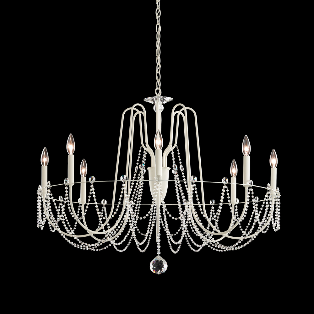 Esmery 8 Light 120V Chandelier in Heirloom Gold with Optic Crystal