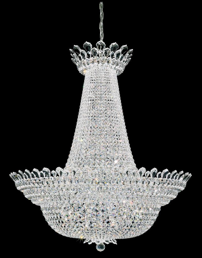 Trilliane 6 Light 120V Pendant in Polished Stainless Steel with Heritage Handcut Crystal