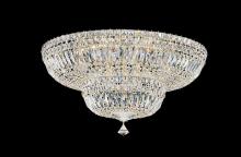 Schonbek 1870 5895-40R - Petit Crystal Deluxe 13 Light 120V Semi-Flush Mount in Polished Silver with Radiance Crystal