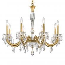 Schonbek 1870 S7608N-48R - Napoli 8 Light 120V Chandelier in Antique Silver with Radiance Crystal