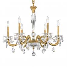 Schonbek 1870 S8606N-48R - San Marco 6 Light 120V Chandelier in Antique Silver with Radiance Crystal