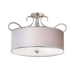 Bon Ton 3-Light Semi Flush