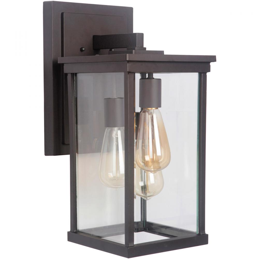 Riviera III 3 Light Large Outdoor Wall Lantern in Oiled Bronze Outdoor