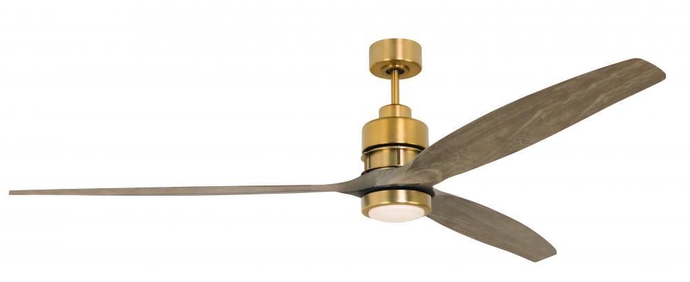 sonnet satin brass ceiling fan with acrylic blades