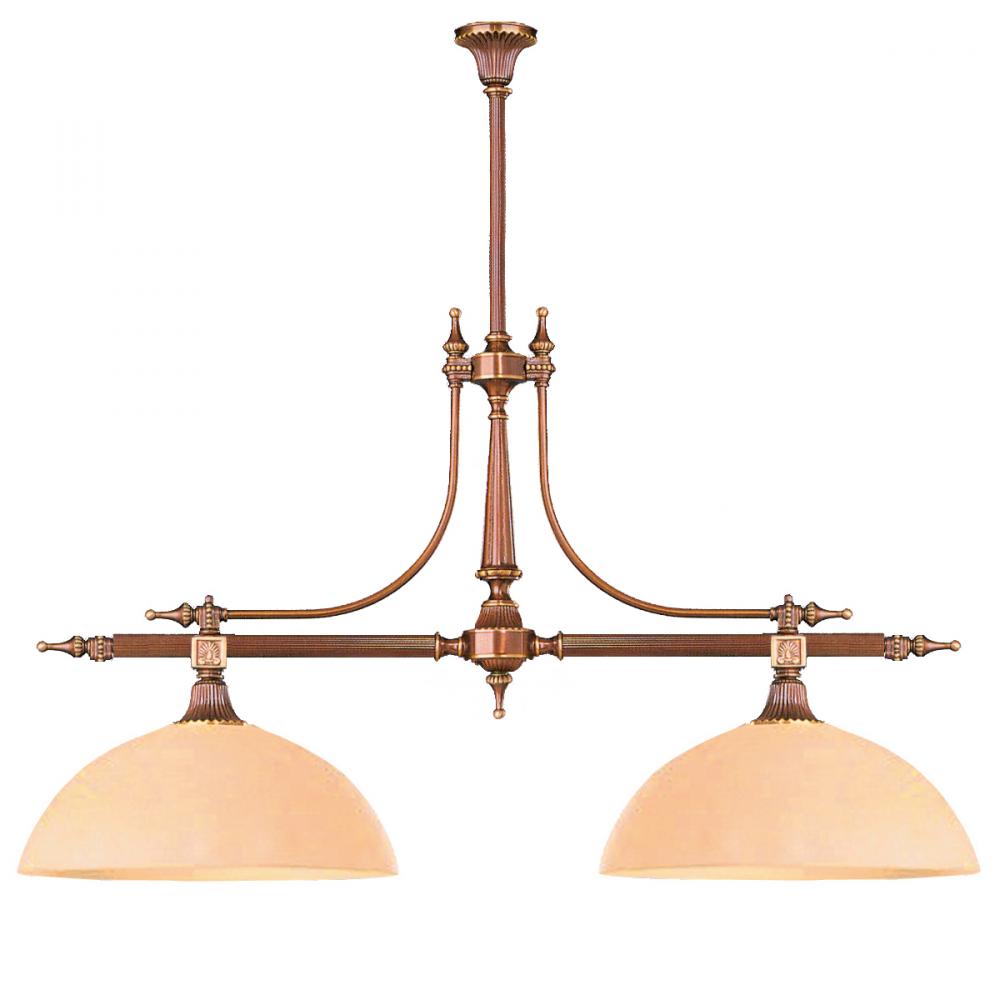 Crystorama 2 Light Roman Bronze Chandelier