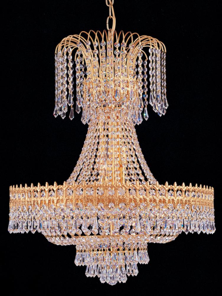 Empire II 24 Light Spectra Crystal Gold Chandelier I