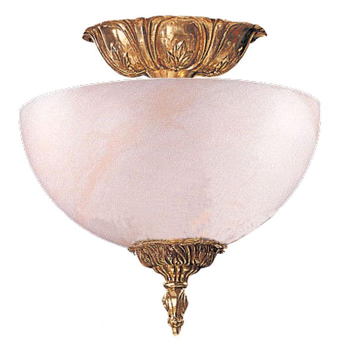 Crystorama 2 Light Olde Brass Ceiling Mount