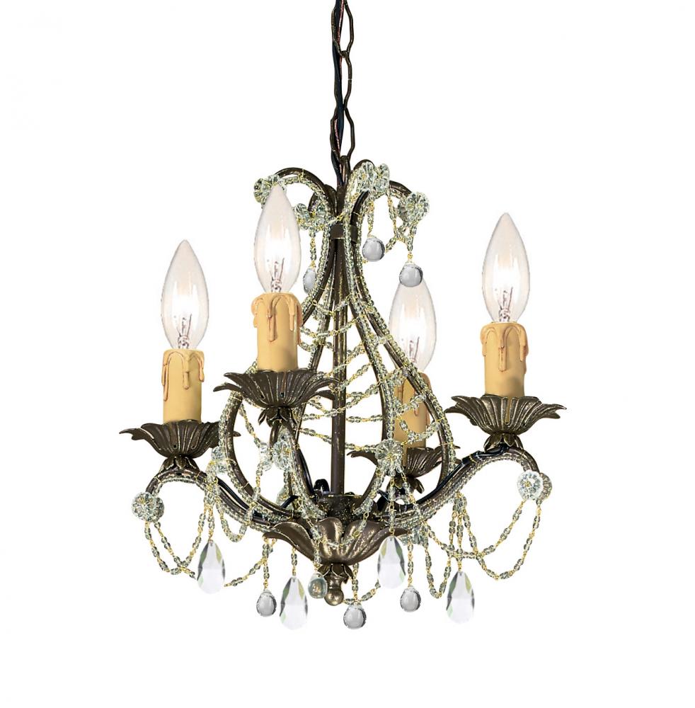 Crystorama Paris Market 4 Light Birch Mini Chandelier II