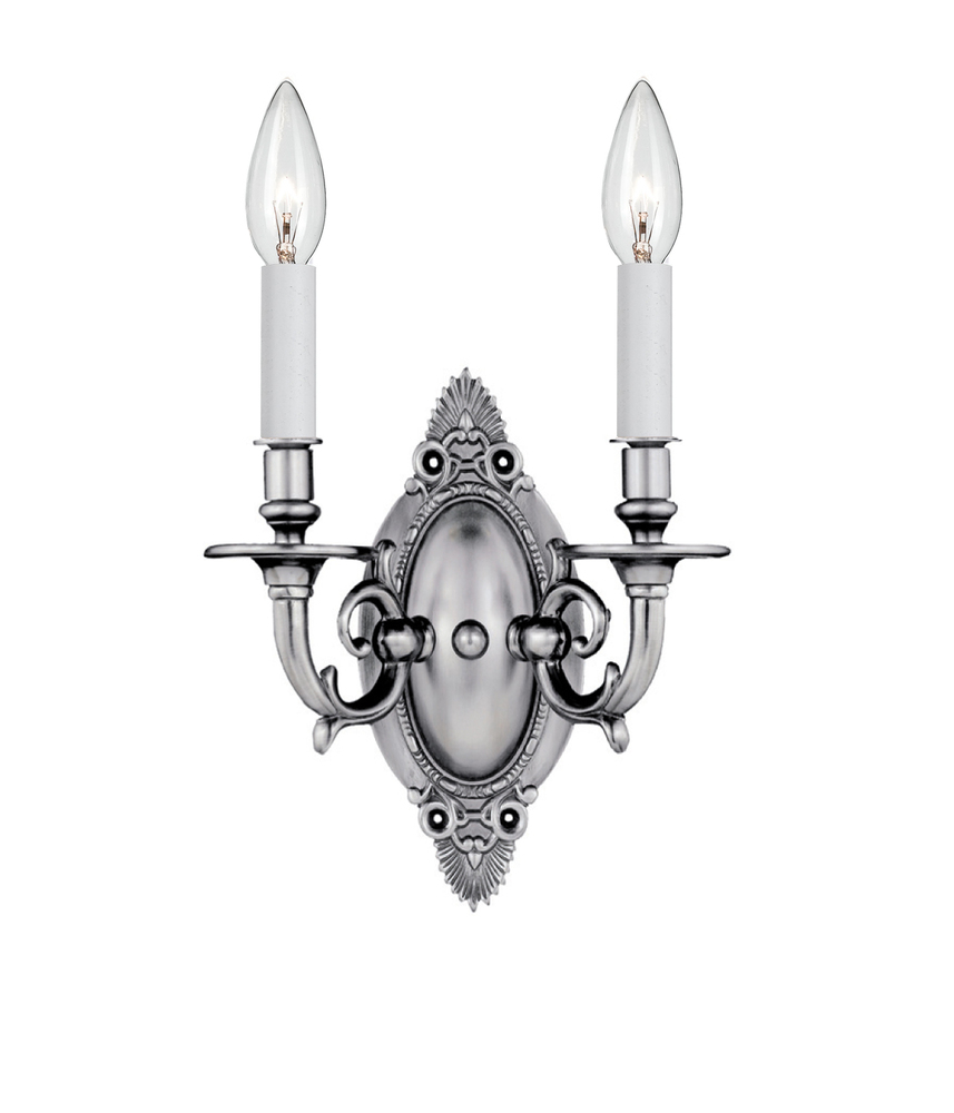 2 Light Pewter Sconce I