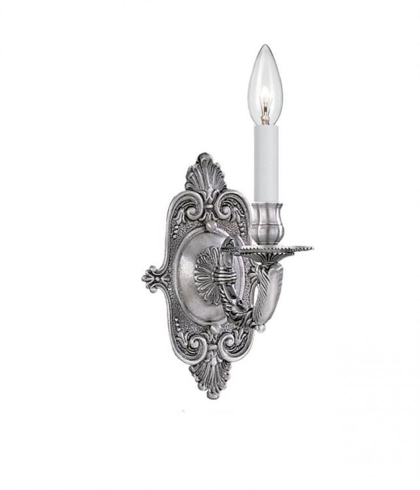 Crystorama 1 Light Pewter Cast Brass Wall Mount II