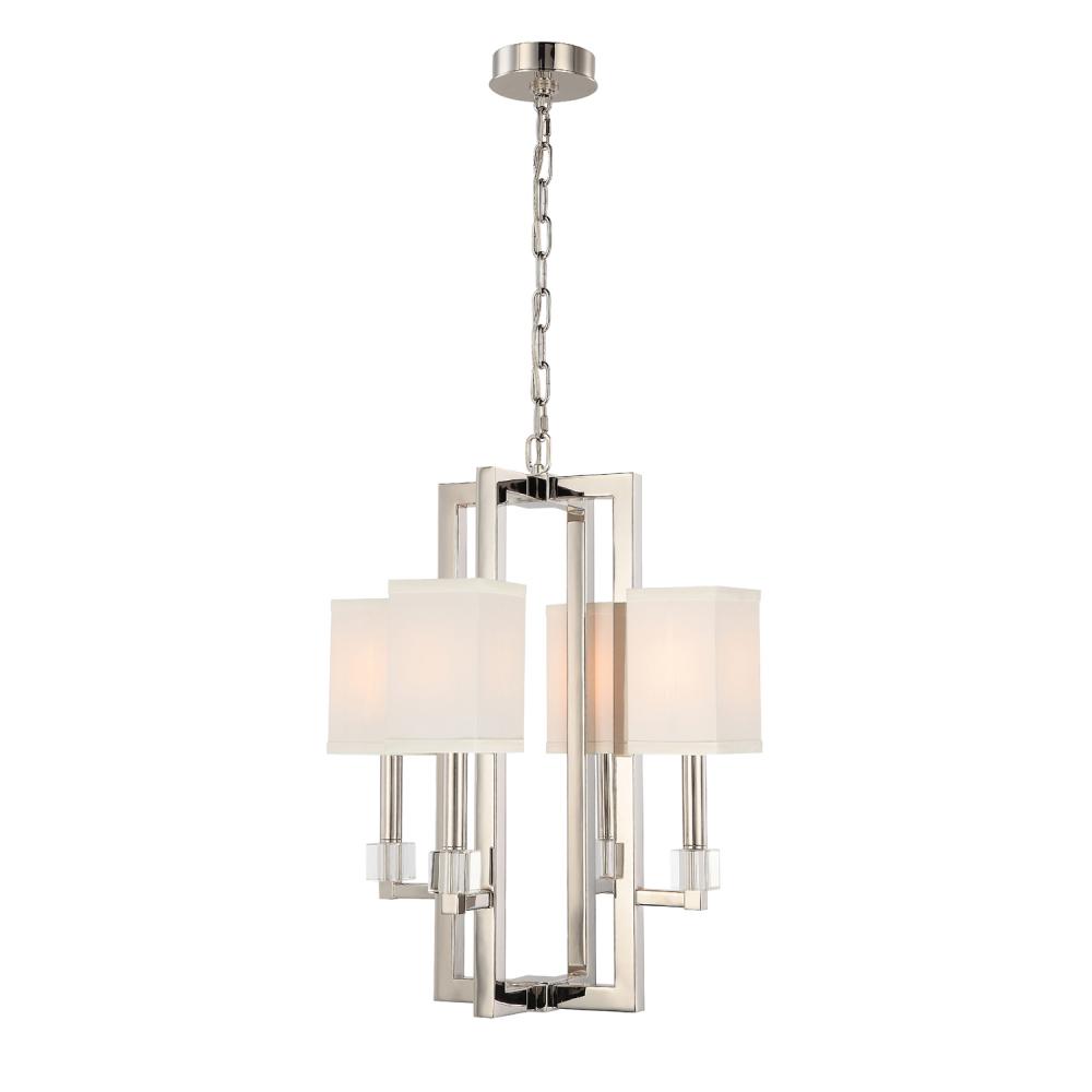 Dixon 4 Light Polished Nickel Chandelier