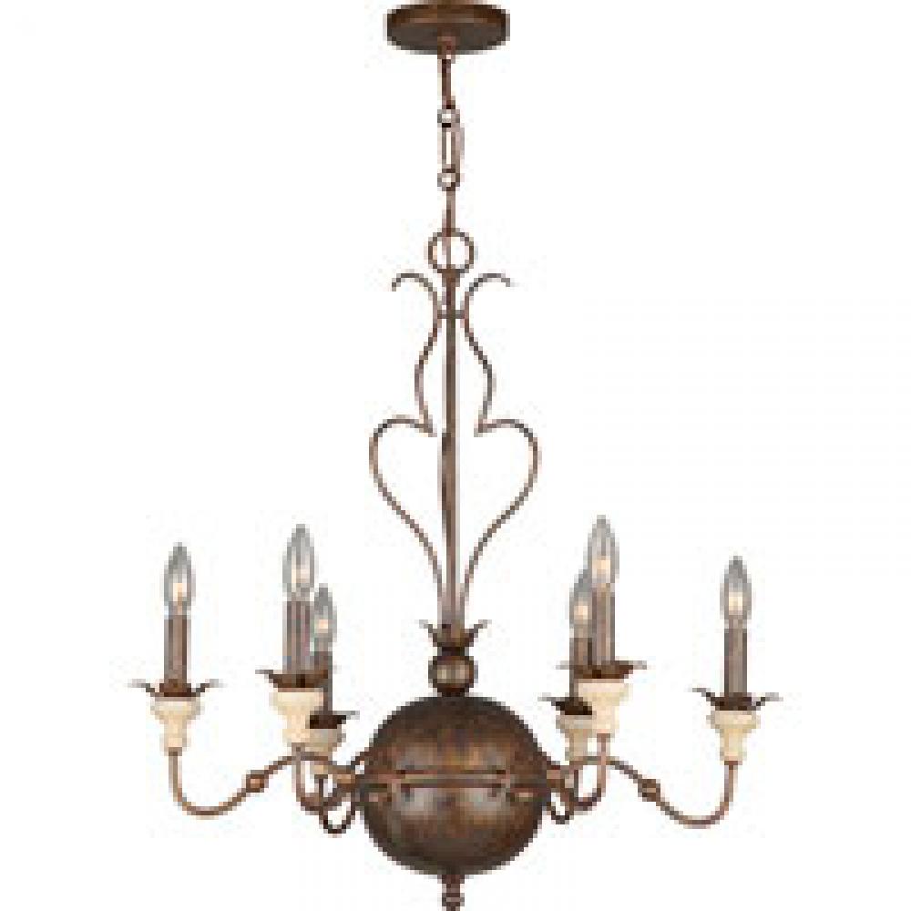 Amelia 6 Light English Bronze Chandelier