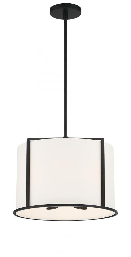 Carlyn 4 Light Black Mini Chandelier