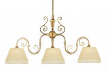 Crystorama 1373-RB - 3 Light Bronze Linear Chandelier