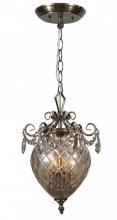 Crystorama 265-AB-CG-MWP - Avery 2 Light Brass Pendant