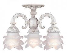 Crystorama 5223-AW - Paris Market 3 Light White Semi-Flush