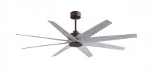 Matthews Fan Company AN-TB-BW-64 - Ariella 8-blade ceiling fan in Textured Bronze and Barn Wood Tone blades