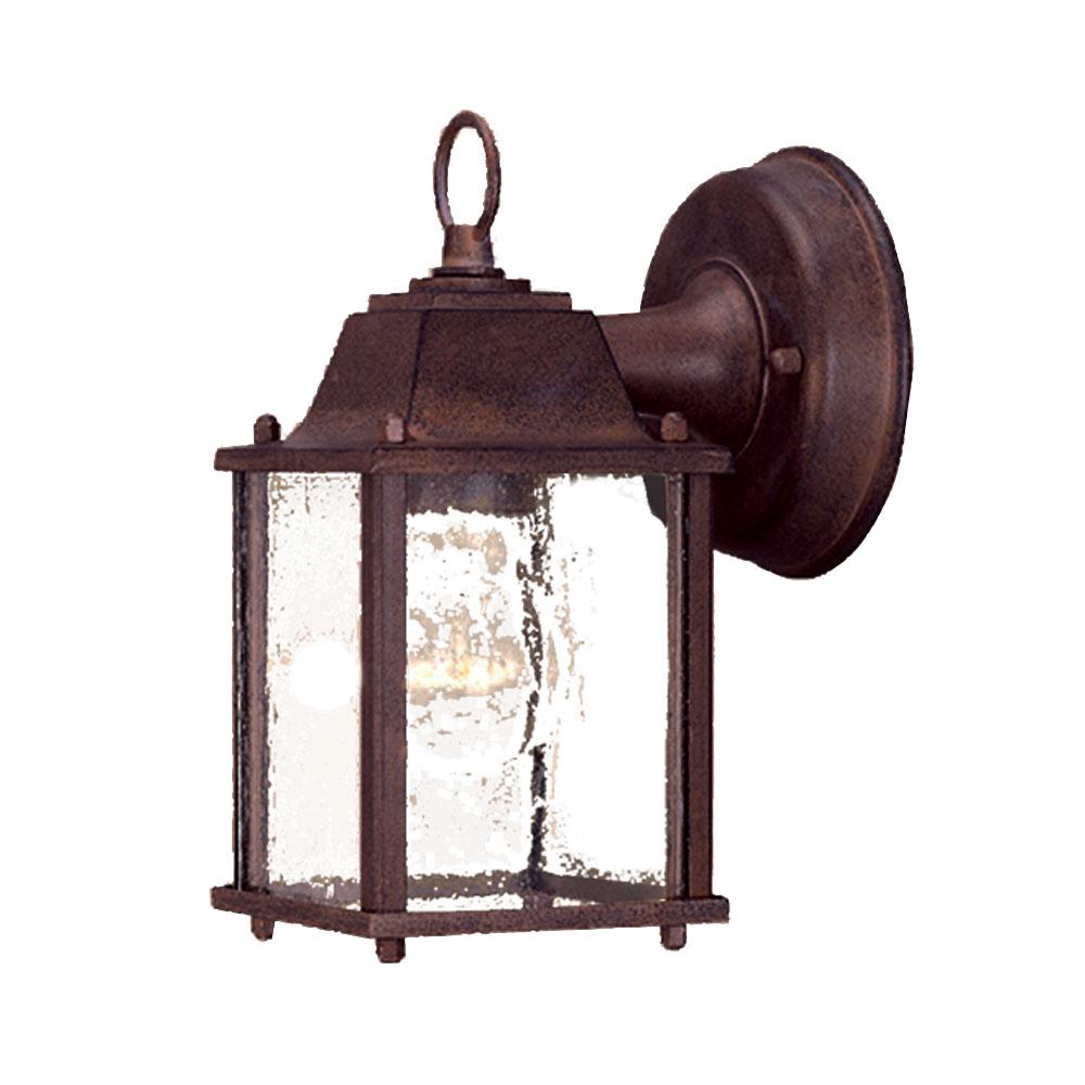 Builder's Choice Collection Wall-Mount 1-Light Outdoor Burled Walnut Light Fixture