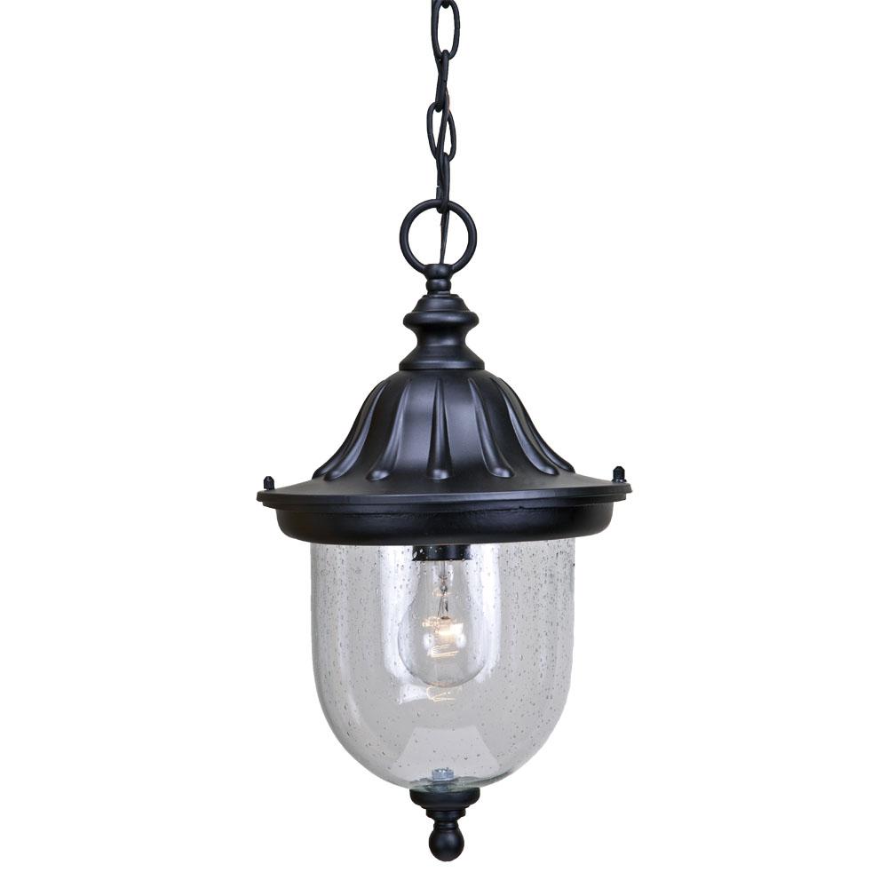 Builder's Choice 1-Light Matte Black Hanging Light