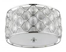 Acclaim Lighting IN51087PN - Isabella Indoor 3-Light Flushmount w/Crystal In Polished Nickel