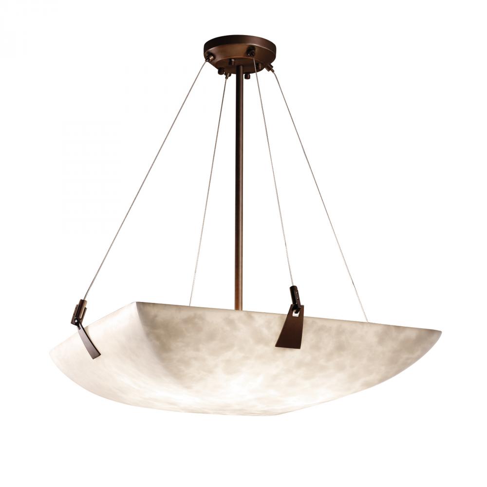 24" LED Pendant Bowl w/ Tapered Clips