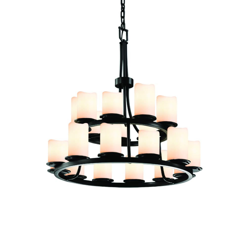 Dakota 21-Light 2-Tier Ring Chandelier