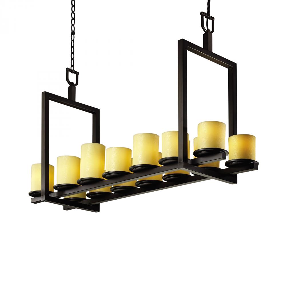 Dakota 14-Light Bridge LED Chandelier (Short)