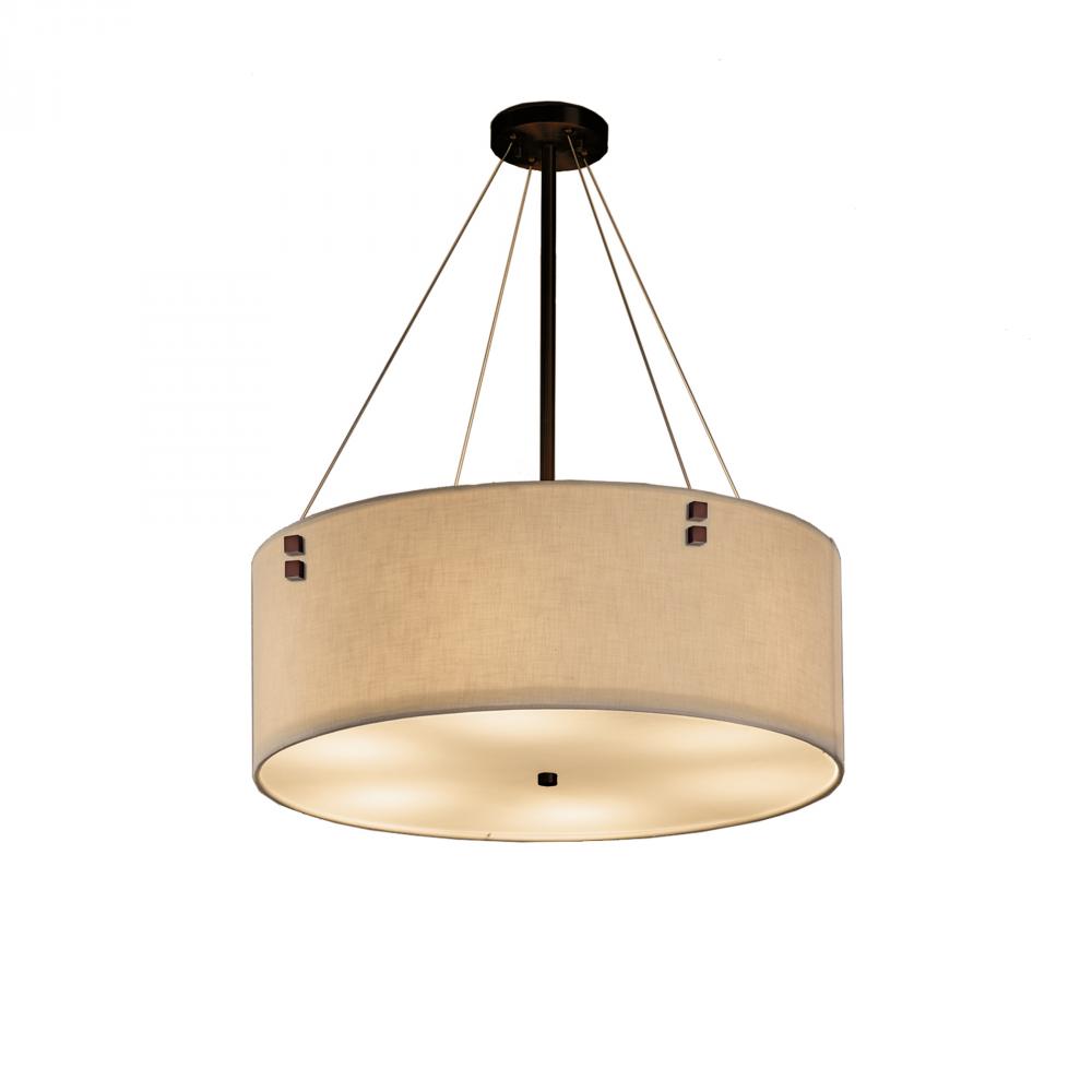 Finials 24" LED Drum Pendant