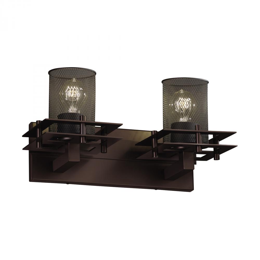 Metropolis 2-Light Bath Bar (2 Flat Bars)