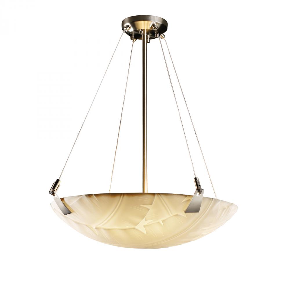 24" LED Pendant Bowl w/ Tapered Clips