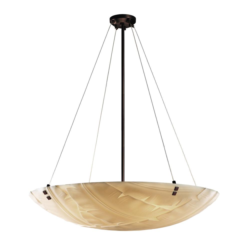 48" Pendant Bowl w/ PAIR CYLINDRICAL FINIALS
