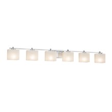 Justice Design Group FSN-8446-55-WEVE-CROM - Era 6-Light Bath Bar