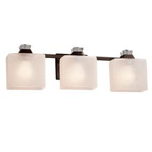 Justice Design Group FSN-8473-55-FRCR-DBRZ - Ardent 3-Light Bath Bar