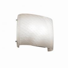 Justice Design Group FSN-8855-WEVE-MBLK - ADA Wide Oval Wall Sconce