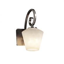 Justice Design Group CER-5630W-TRAG - Large ADA Capsule Outdoor Wall Sconce