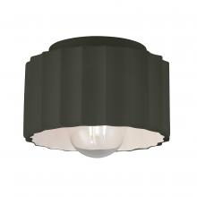 Justice Design Group CER-6183W-PWGN - Gear Outdoor Flush-Mount