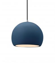 Justice Design Group CER-6530-MDMT-NCKL-BKCD - Small Globe 1-Light Pendant