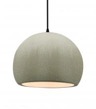 Justice Design Group CER-6535-CKC-MBLK-BKCD - Large Globe 1-Light Pendant