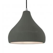 Justice Design Group CER-6565-PWGN-NCKL-BKCD - Large Droplet 1-Light Pendant