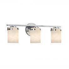 Justice Design Group CLD-8453-10-CROM - Atlas 3-Light Bath Bar