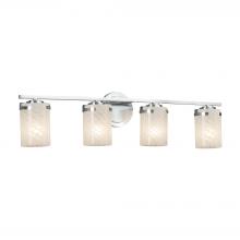 Justice Design Group FSN-8454-10-WEVE-CROM - Atlas 4-Light Bath Bar